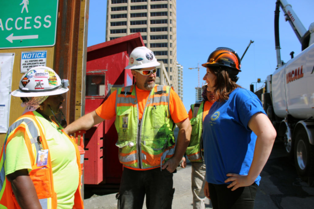 laborers at light rail